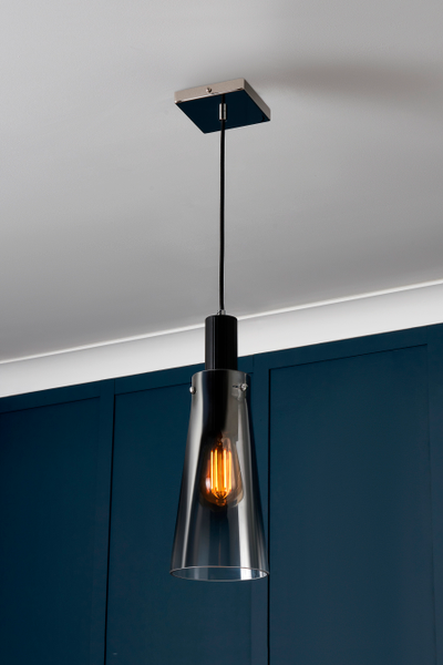 Atrani 1 light Kitchen/Diner Pendant - Black/Ombre - Image 4