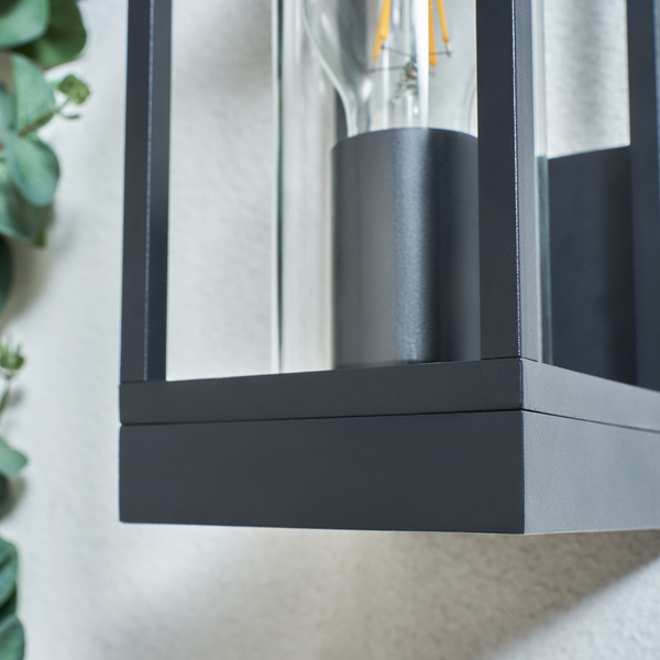 Harmby Outdoor Wall Lantern Black - Image 4