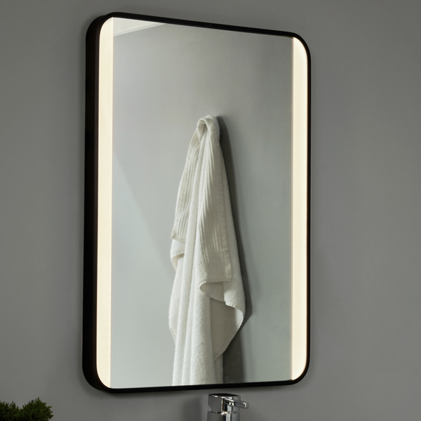 Lori CCT LED Bathroom Mirror with Motion Sensor and Demist - Matt Black - Image 5