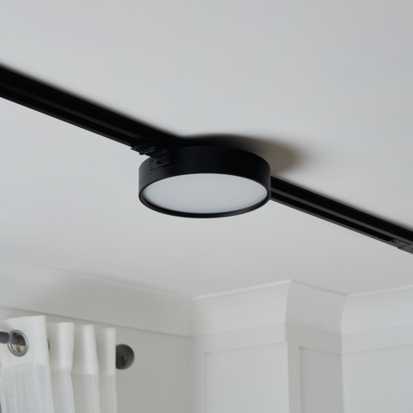 Cavan 18w LED 3xCCT Round Dimmable Track Light Black - Image 5
