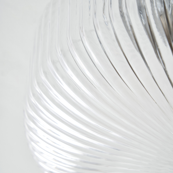 Scala 1lt Chrome Ribbed Flush Bathroom Light IP44 - Image 3
