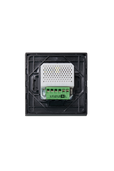 Decorative glass switch black 2 gang - Image 4