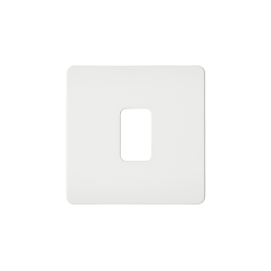 1 Gang Kinetic Switch surround For Slim Grid - White