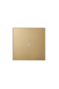 Ikonects Decorative glass switch - Brass front, white surround - 1 Gang - Image 6