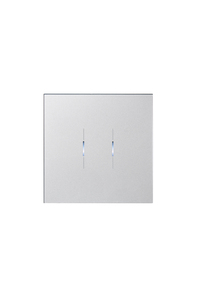 Ikonects Decorative glass switch - Chrome front, white surround - 2 Gang - Image 6