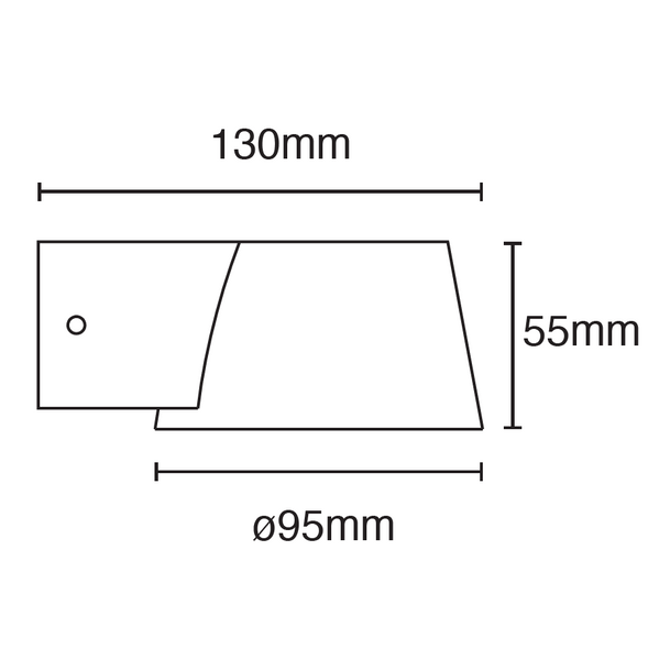 Reims LED Outdoor Wall Light - Black - Image 8