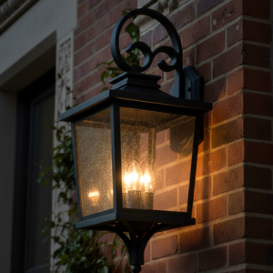 Brexton Extra Large 4 Panel Lantern Black