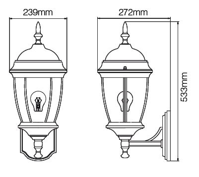 Travers Extra Large Lantern Bronze - Image 3