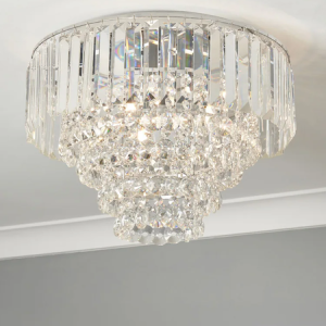 Paladina Flush Ceiling Light - Chrome