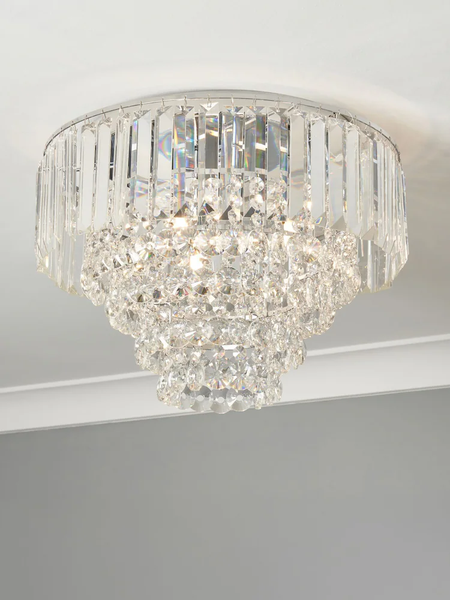 Paladina Flush Ceiling Light - Chrome