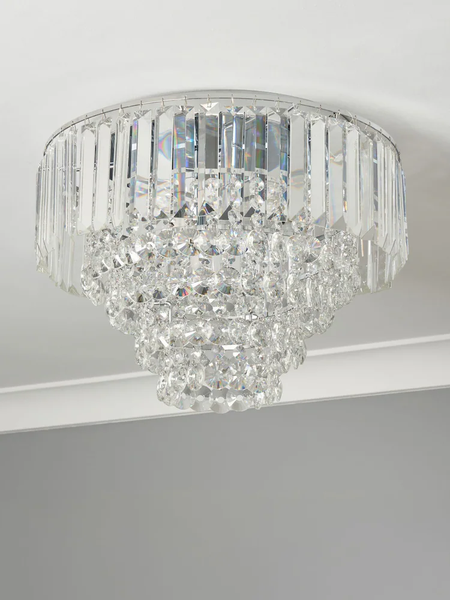 Paladina Flush Ceiling Light - Chrome - Image 3
