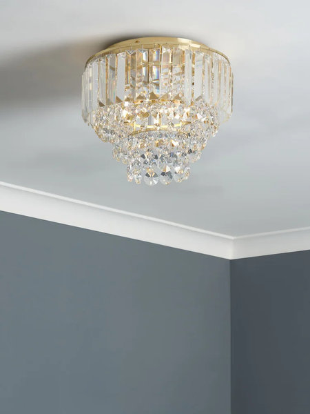 Paladina Flush Ceiling Light - Brass