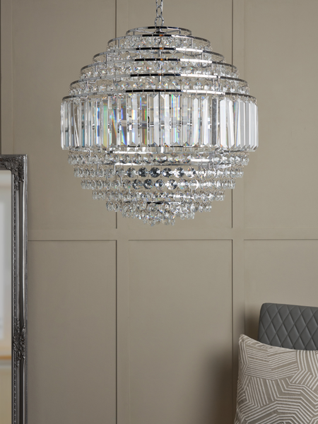 Paladina Large Ball Satin Chrome/Clear - Image 2