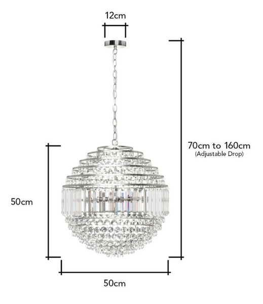 Paladina Large Ball Satin Chrome/Clear - Image 8