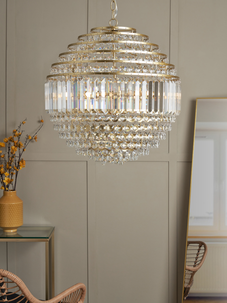 Paladina Large Ball Satin Brass/Clear