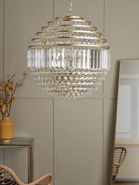 Paladina Large Ball Satin Brass/Clear - Image 2