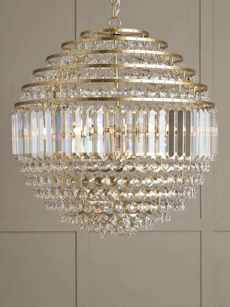 Paladina Large Ball Satin Brass/Clear - Image 3