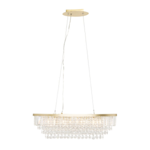 Paladina Diner Bar Satin Brass/clear