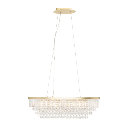Paladina Diner Bar Satin Brass/clear
