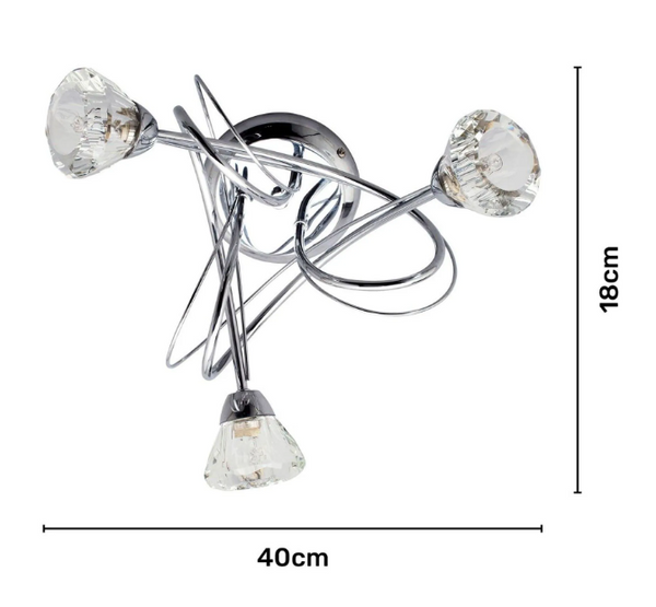 Marianne 3 Light ceiling -Flush - Image 7