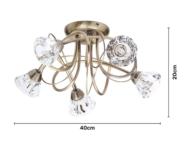 Marianne 5 Light ceiling -Flush - Image 7