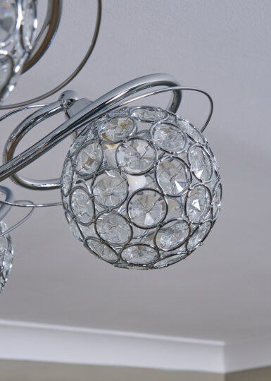 Orianna Flush 5 Light - Chrome - Image 2