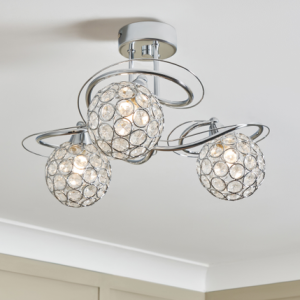 Orianna Flush 3 Light - Chrome