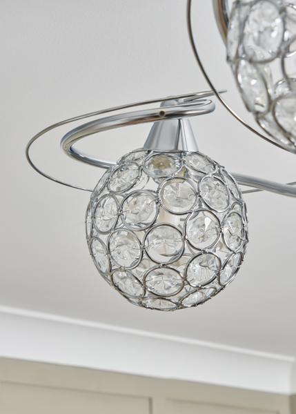 Orianna Flush 3 Light - Chrome - Image 3