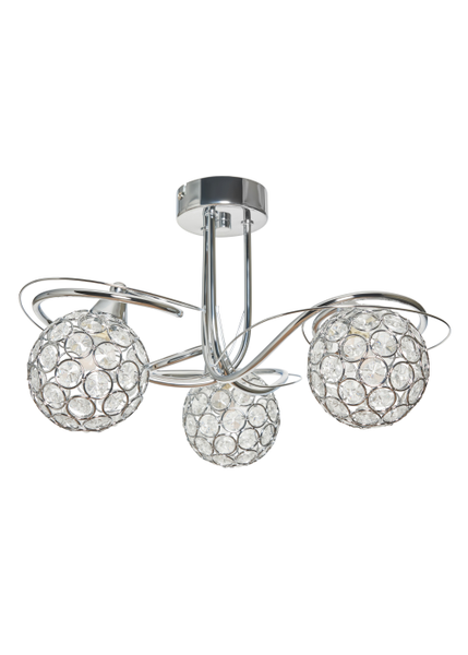 Orianna Flush 3 Light - Chrome - Image 5