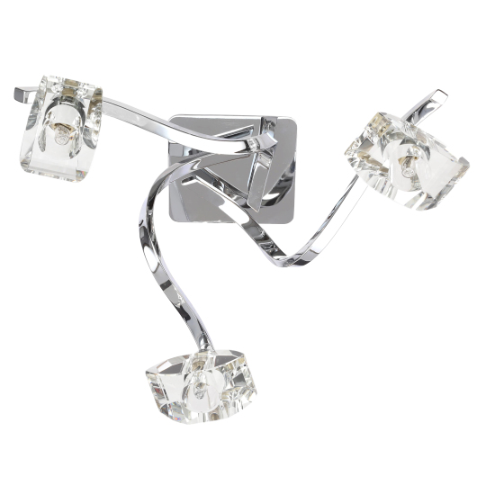 Bella 3 Light Flush - Chrome - Image 2