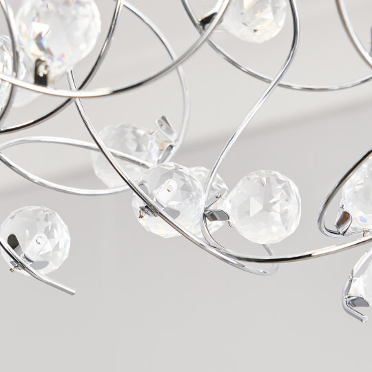 Lila Sputnik Flush Ceiling Light - Chrome - Image 5