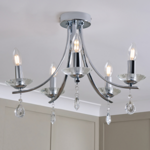 Bugsy Chrome Ceiling - Flush