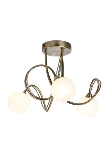 Soni 3 Light - Flush Antique Brass - Image 5