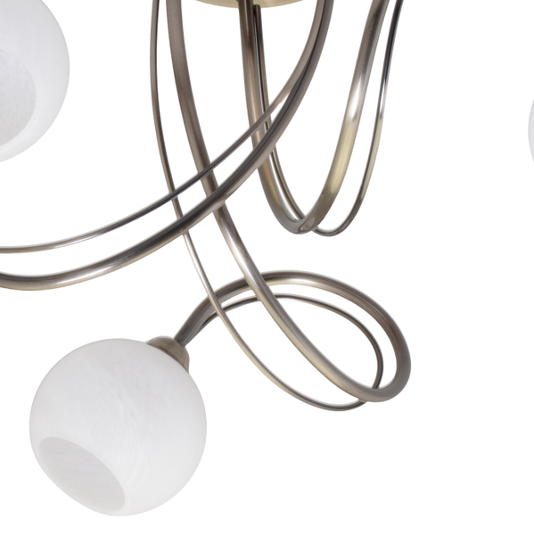 Soni 3 Light - Flush Antique Brass - Image 10