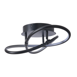 Eero Knotted shape Satin Black LED - Flush