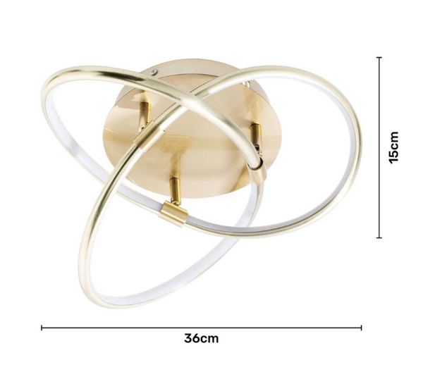 Eero Knotted shape Brass LED - Flush - Image 4