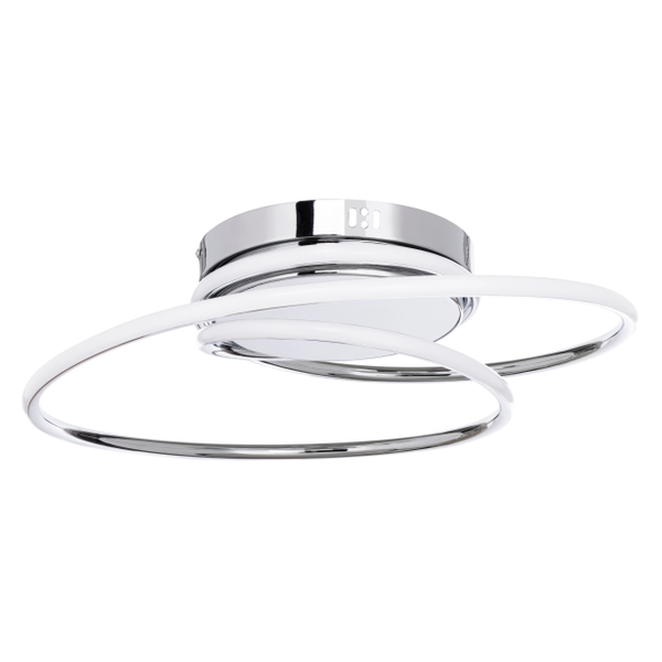 Pei Rings LED Ceiling Light Chrome - Flush