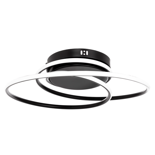 Pei Rings LED Ceiling Light Black - Flush