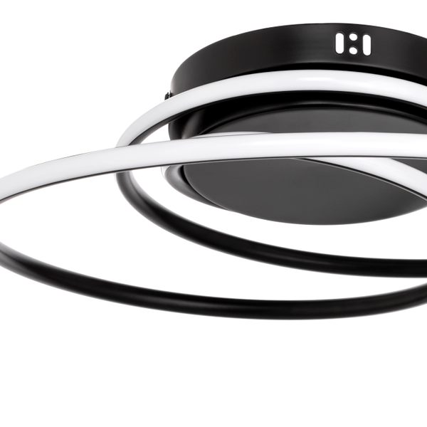 Pei Rings LED Ceiling Light Black - Flush - Image 3