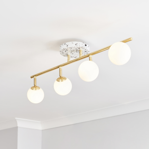 Lott opal 4 ball spot light with water printed Terrazzo