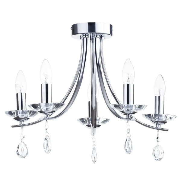 Bugsy Chrome Ceiling - Flush - Image 5