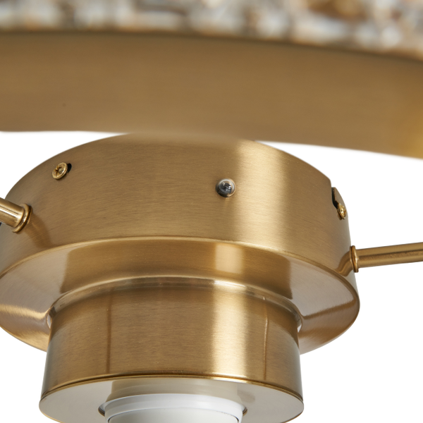 Lyona LED dimmable Fan Light with Remote Control - Brass - Image 6
