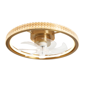 Lyona LED dimmable Fan Light with Remote Control - Brass - Image 13