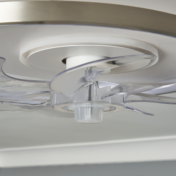 Ingram LED dimmable Fan Light with Remote Control - Satin Nickel - Image 2