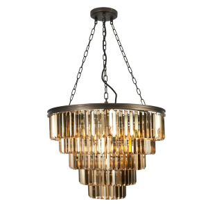 Ingot 10 Light Crystal Bronze - Pendant