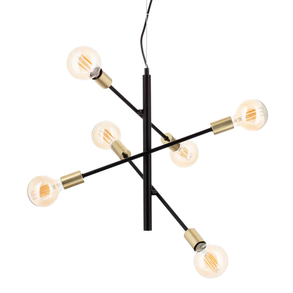 Calvet 6 Light Adjustable Spider Fitting - Pendant - Image 3