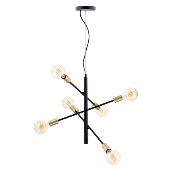 Calvet 6 Light Adjustable Spider Fitting - Pendant - Image 4