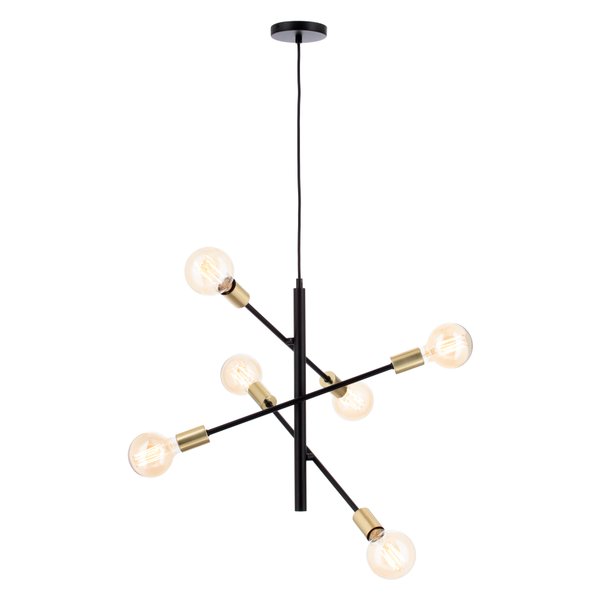 Calvet 6 Light Adjustable Spider Fitting - Pendant - Image 6