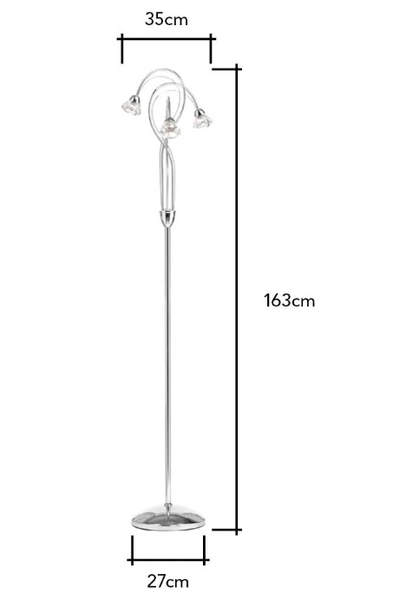 Marianne Chrome - Floor Lamp - Image 3