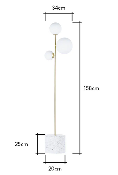 Forella Brass- Floor Lamp - Image 2